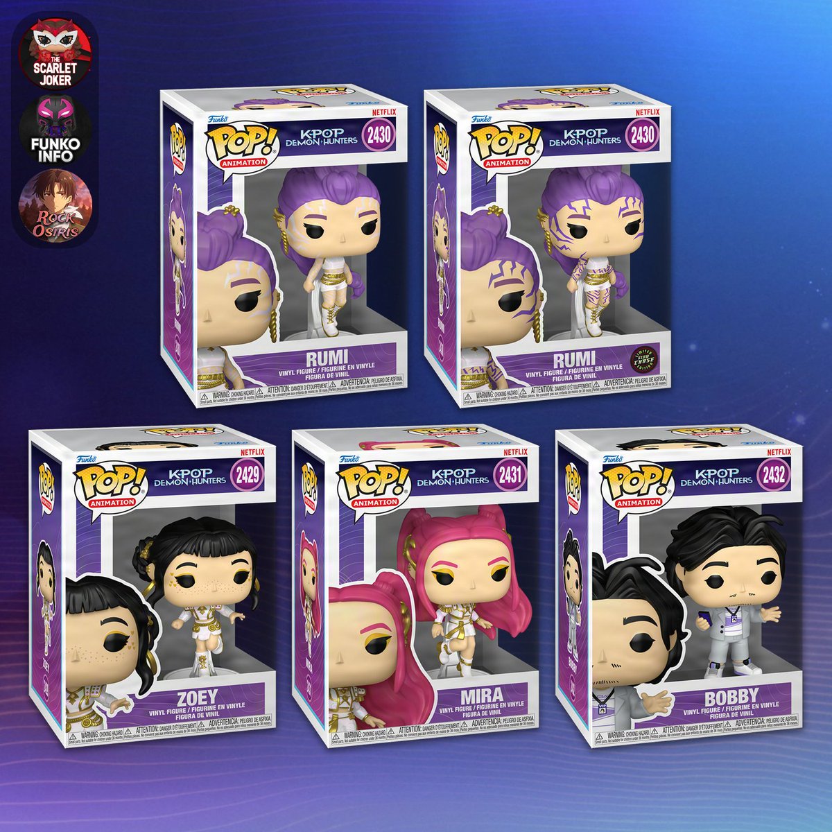 TeamPopFr's tweet photo. Voici un tout premier aperçu de la nouvelle collection de figurines Funko Pop inspirée de KPop Demon Hunters, à venir prochainement sur Funko France.
🔷 Funko France : https://t.co/aKK8qpoo92
#FunkoPop #KPopDemonHunters #Funko #PopAddict #NewWave #Collection #PopVinyl https://t.co/CngYKakitw