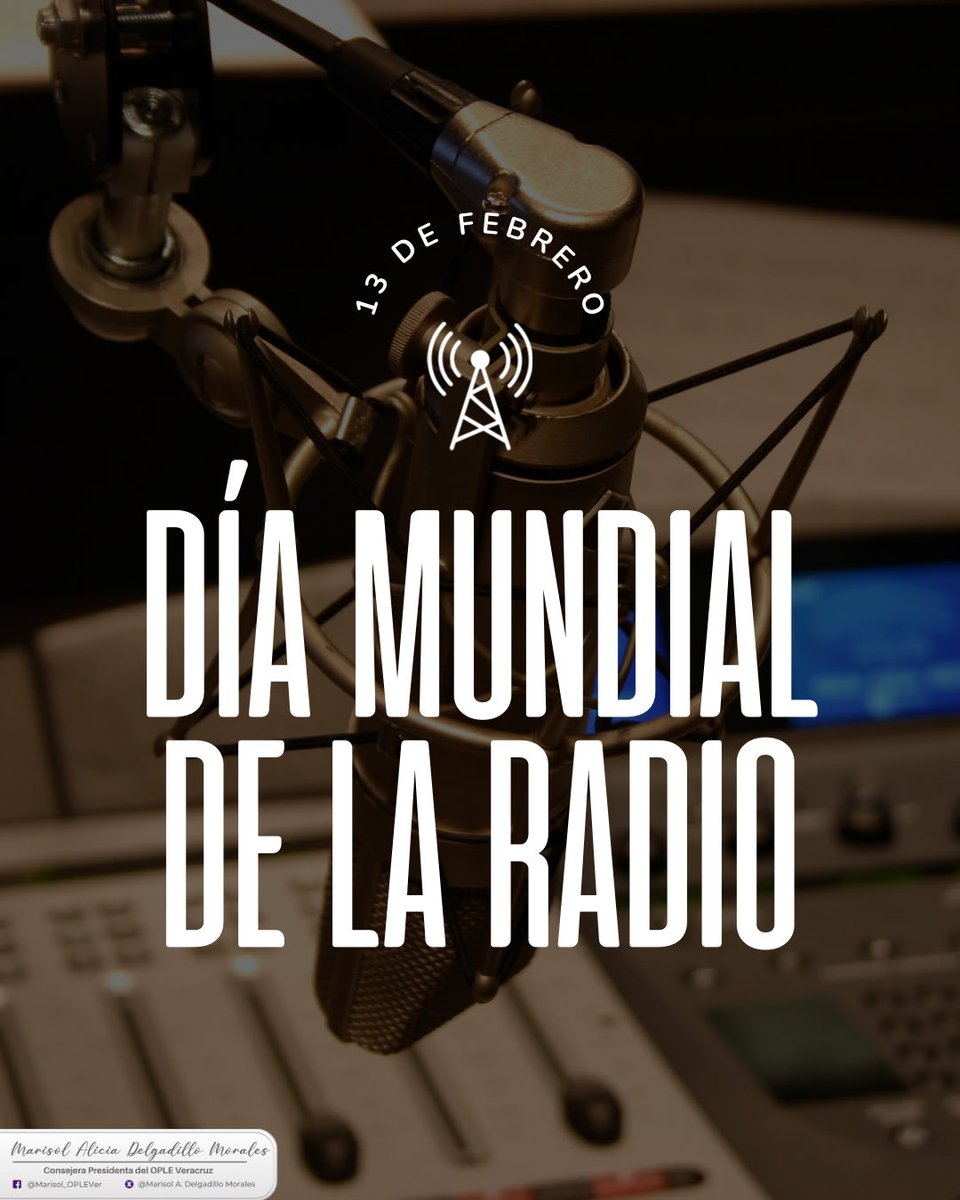 📻 | 13 de febrero
En el Día Mundial de la Radio reconocemos a este medio de comunicación que informa, orienta y conecta a la sociedad.
La radio sigue siendo un canal clave para difundir mensajes de interés público y fortalecer la comunicación con la sociedad.✨🤓