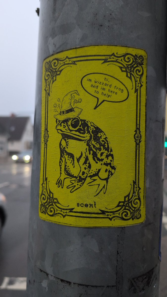 derBoyBoy's tweet image. Wizard Frog is here to help 🐸🪄
#WizardFrog #Frosch #StreetArt