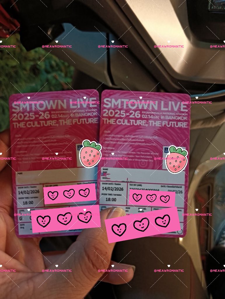 ขอบคุณลูกค้าที่ใช้บริการร้าน
วันนี้ 13/2/69 นะค่ะ
SMTOWNLIVE2025_26_BANGKOK
#รีวิวromanticlay