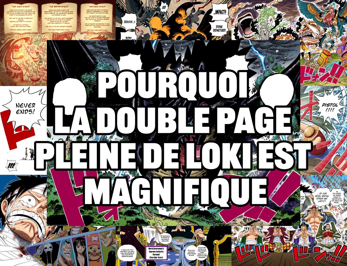 #ONEPIECE1174 

THREAD
POURQUOI LA DOUBLE PAGE PLEINE DE LOKI DU 1174 EST MAGNIFIQUE