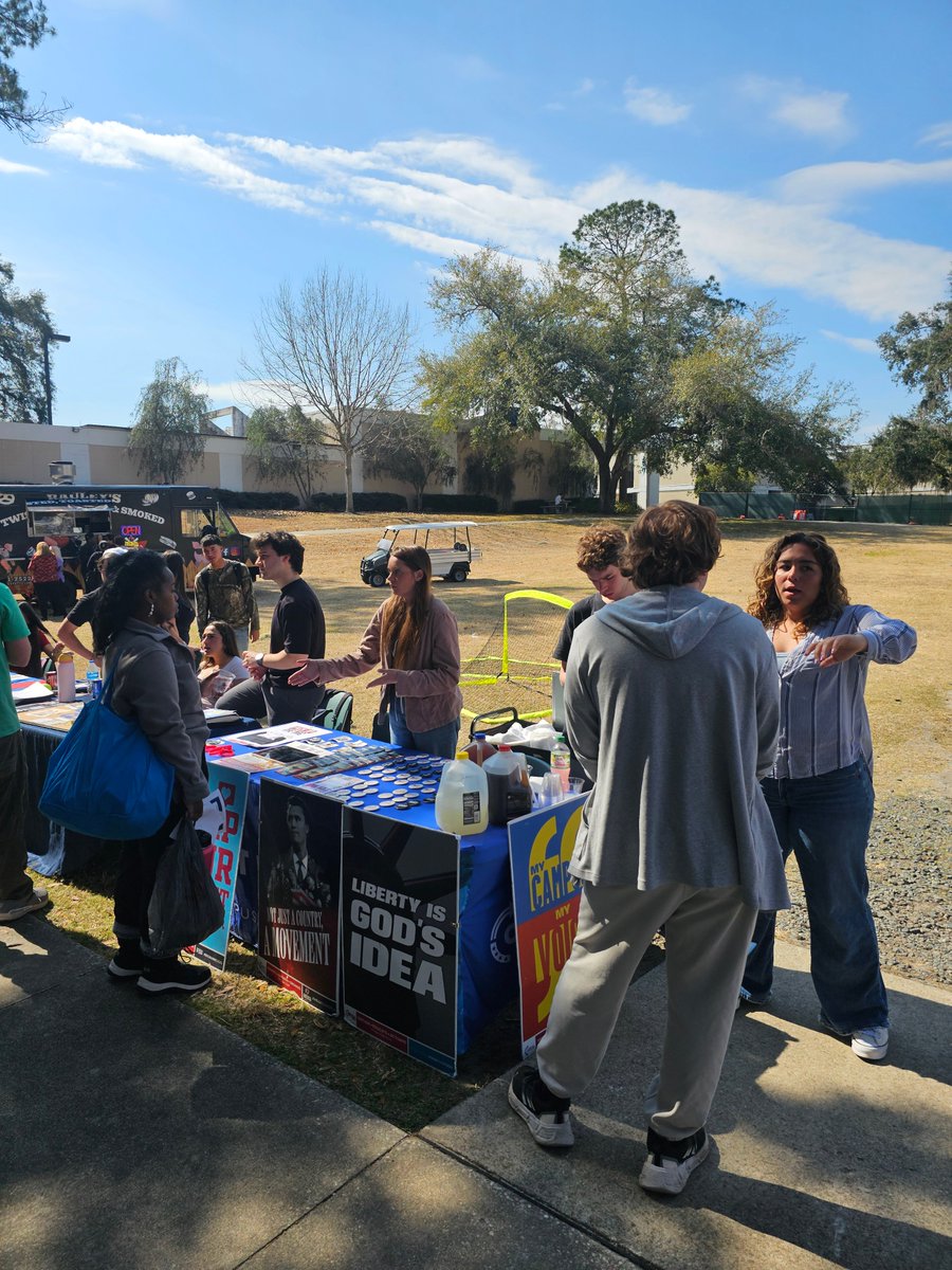 These new <a href="/tpusastudents/">TPUSA Students</a>  at Santa Fe College in Gainesville, FL are fired up for this semester! We signed up so many new activists that want to get involved with our movement on campus. 🇺🇸