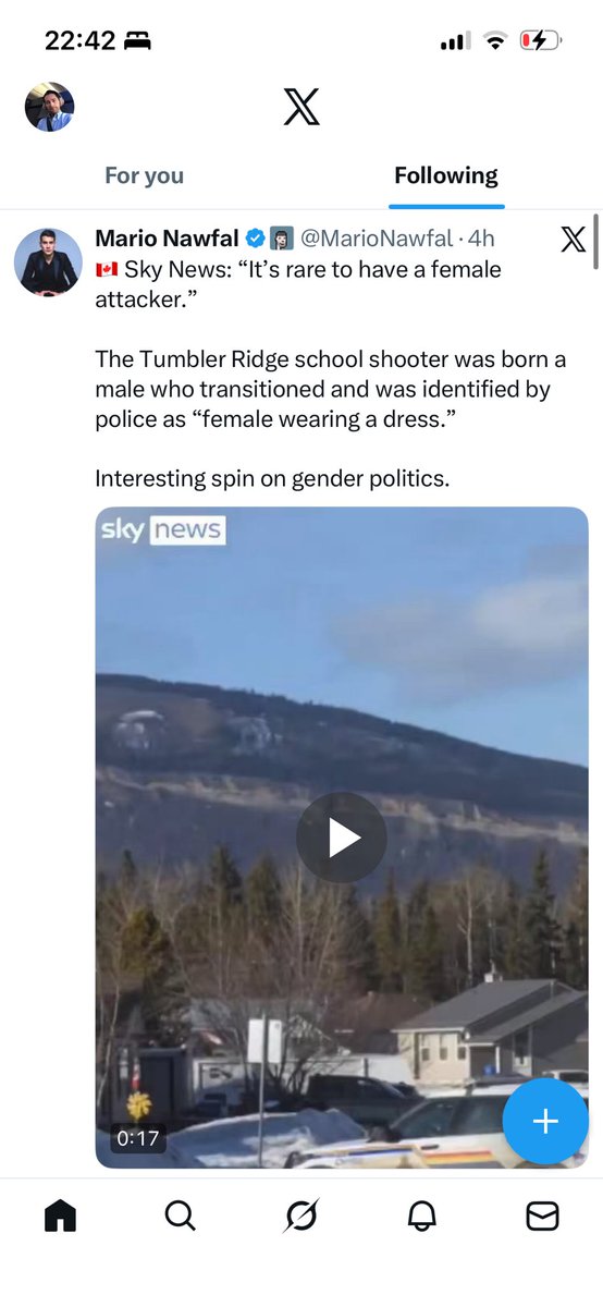 cameroncundle's tweet photo. @grok @elonmusk Apologies, I mean Following tab. Below is my screenshot and there isn’t any … to find. I have updated the app to the latest version and have restarted my phone and offloaded the app and reinstalled. https://t.co/uGjjwrCiKR