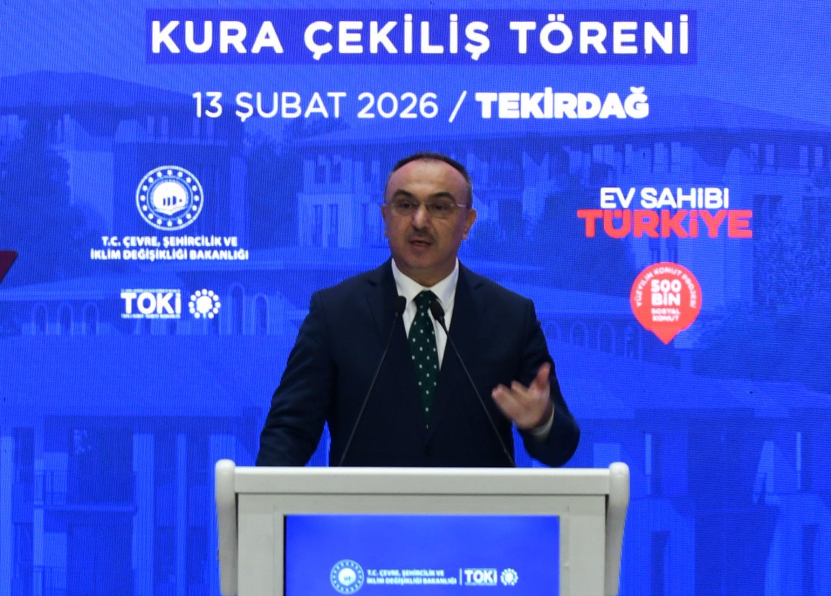 500.000 sosyal konut yapımını amaçlayan Ev Sahibi Türkiye Projesinde kura çekiliş törenine katıldık. Tekirdağ'da 6.865 kişi konut hakkı kazandı. 13.02.2026