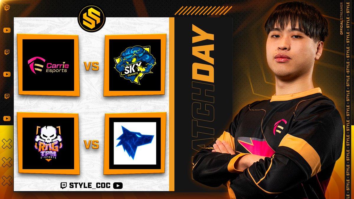 🥳 LIVEEEEEEE!

Estamos en Directo! Arrancamos con el Finde! 😍

🏆 PuXas Cup - Strategic Battle

✅ Carrie Esports 🆚 Sky Esports
✅ RNG x TPM 🆚 Alpha Esports

TODO el MUNDO para DENTRO! ❤️

🟣 twitch.tv/style_coc
🔴 youtube.com/live/fPQl22B_P…