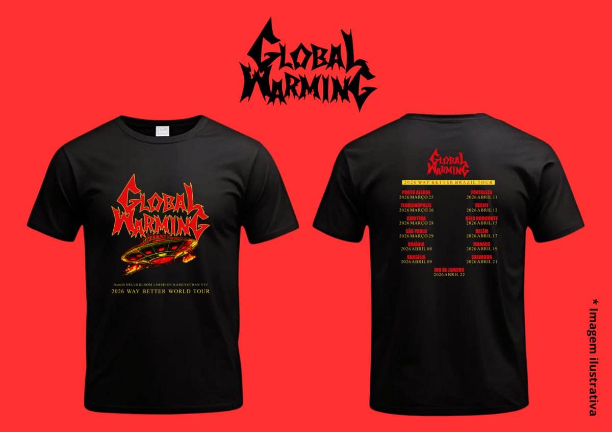 ATENÇÃO! AQUECIMENTO GLOBAL!!

A turnê do <a href="/WAYBETTER_GB/">WAY BETTER Official</a> chegou no Brasil, e com grande prazer anunciamos a nossa camiseta, para você usar no dia do show ou ter como recordação!

Mais informações em breve 🔥👀