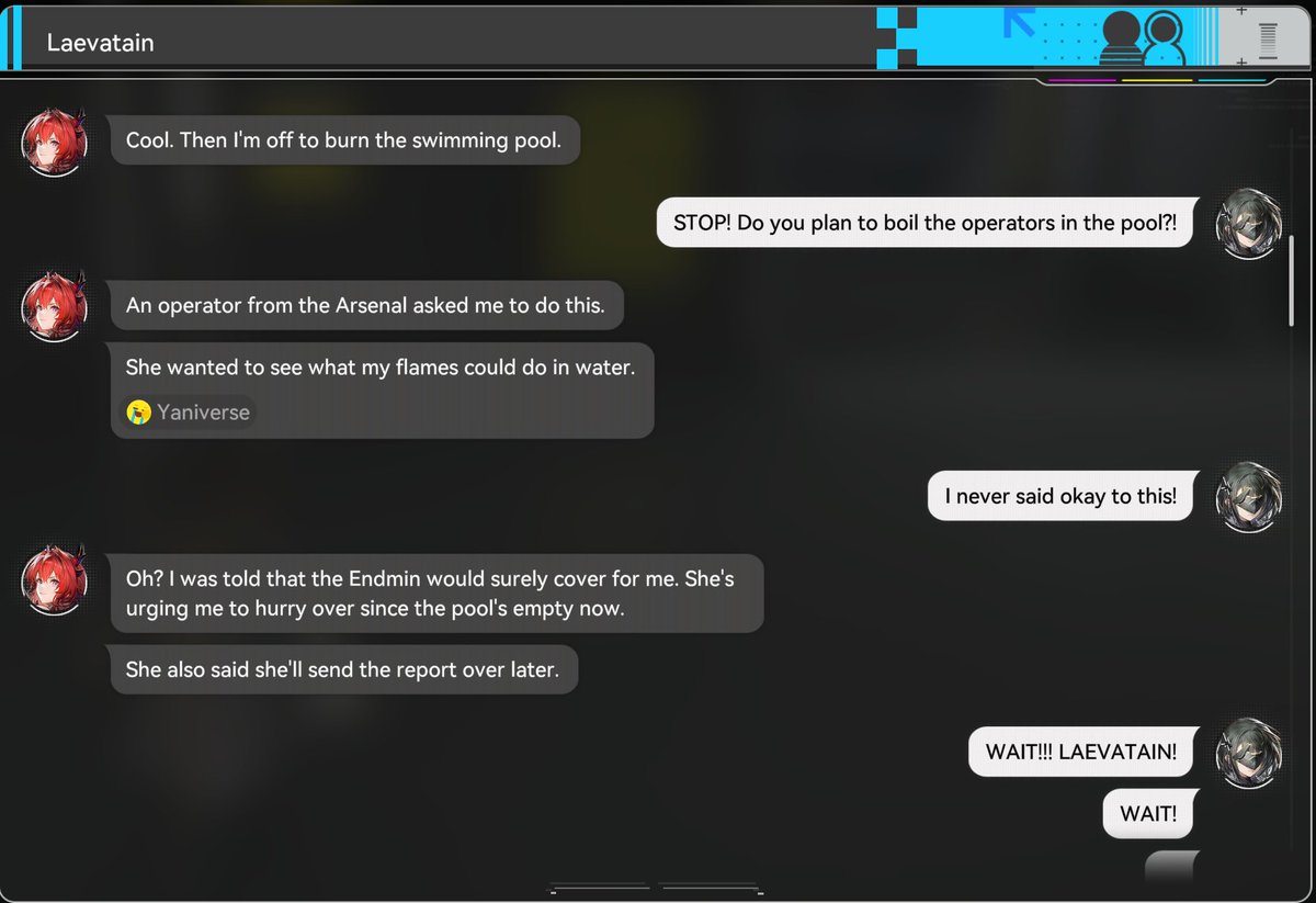 Being the Endmin is 10% strategic planning and 90% begging Laevatain not to commit arson in the common areas. 💀