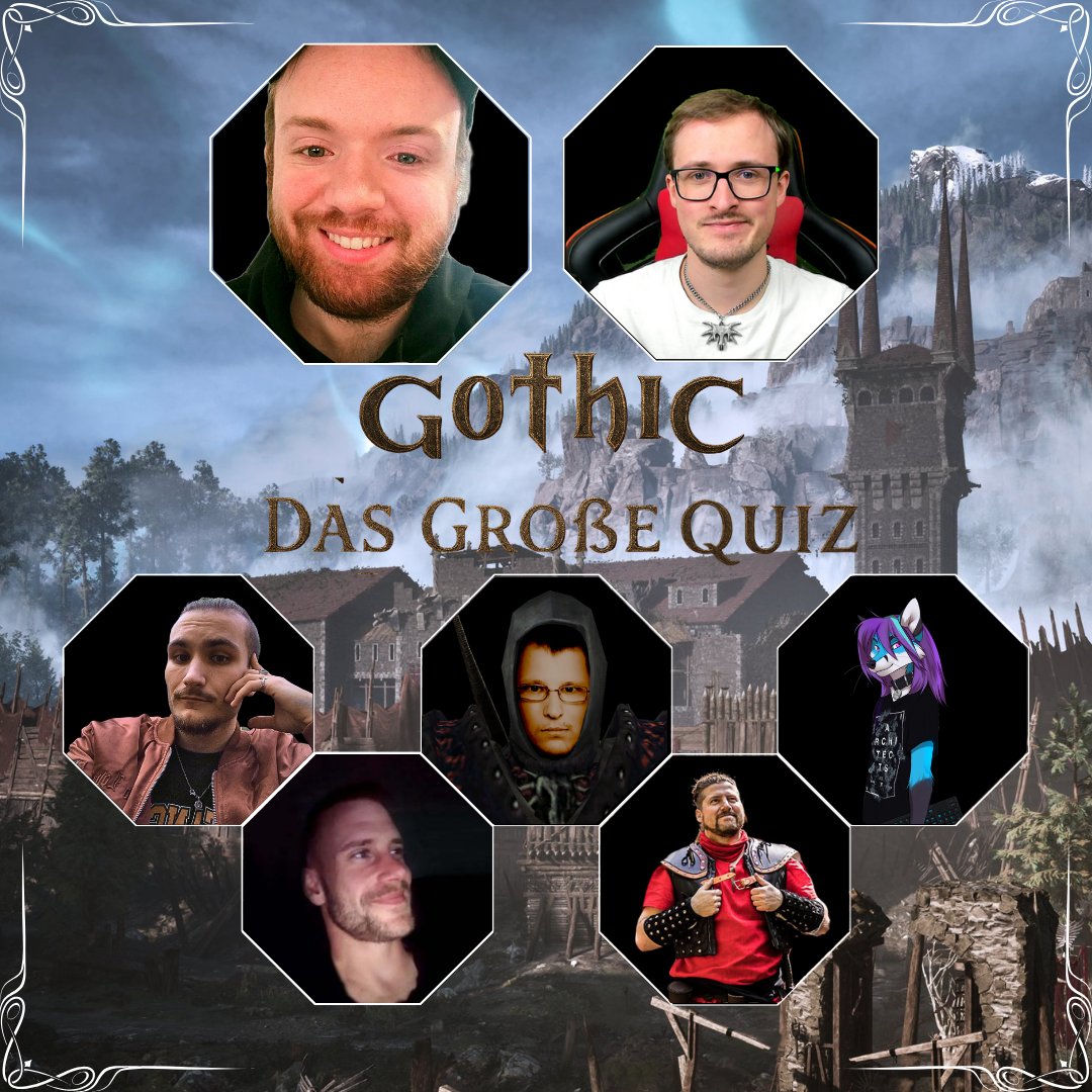 Am Samstag, dem 21.02 um 18 Uhr folgt das Große Gothic Quiz #11 mit <a href="/Johnnyttv/">JohnnyChainsawsTHC</a>, @Jackxpzockt, <a href="/herrbrom/">HerrBrom</a> , <a href="/Blaufuchs/">Erika Fuchs</a> und Feder der Schatten Moderation: <a href="/xardaslp/">XardasLP</a> 
​live auf Twitch und Youtube: twitch.tv/gothic_shaper