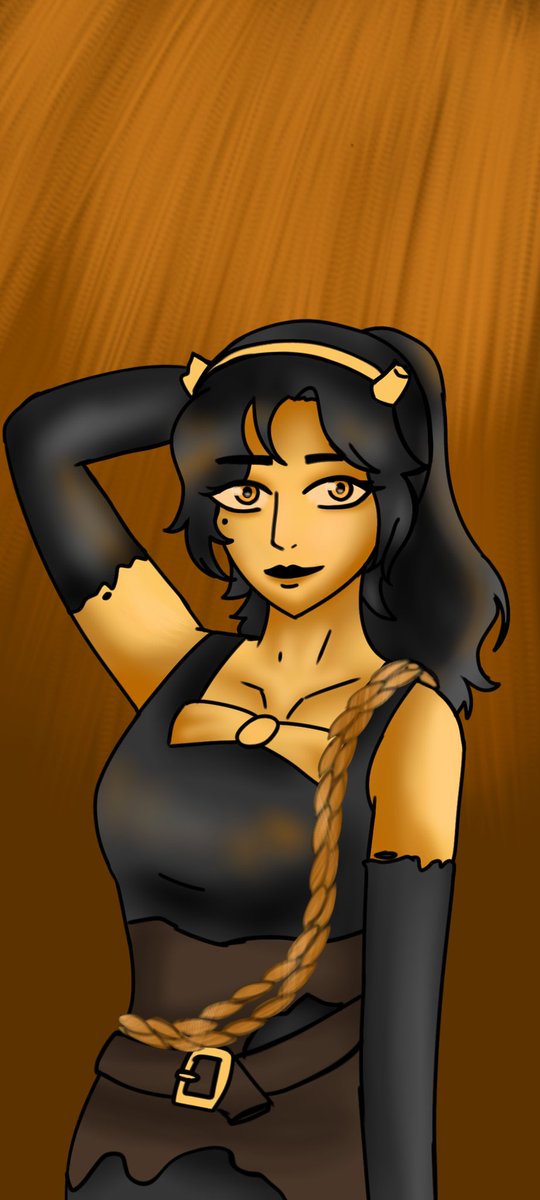 Rizztella's tweet photo. idk how to draw ropes so i just ended up using a random brush i found #bendy #batdr #allisionpendle https://t.co/9XodYlxaSQ