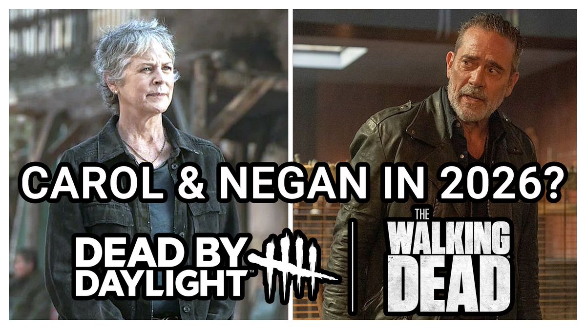 PaulieEsther1's tweet photo. NEGAN &amp; CAROL JOINING DEAD BY DAYLIGHT x THE WALKING DEAD IN 2026? 
▶️🎞️https://t.co/R6tsnwYCBz
WELCOME TO MY TINFOIL TALK! 

#DeadbyDaylight #DBDCreator #TinfoilTalk https://t.co/U0FGeKvtTp