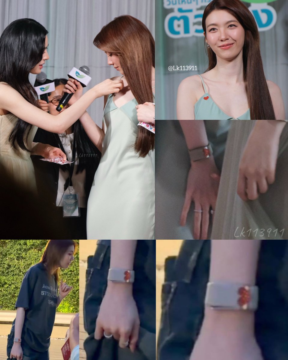 ทุกอย่างเกินการควบคุม มันจบแล้วมั้ยคะทุกคน วัน ๆ ของคู่รักดารา สติ๊กเกอร์จากพี่คนสวยในวันใกล้วาเลนไทน์ ติดที่เสื้อแล้วก็ย้ายมาติดที่นาฬิกา(คู่) แล้วอยู่อย่างงั้นทั้งตอนอยู่ในงานจนกระทั่งเปลี่ยนชุดกำลังจะกลับ ยอมแล้ว เป็นแล้วจริง ๆ ค่ะทุกคน 😭