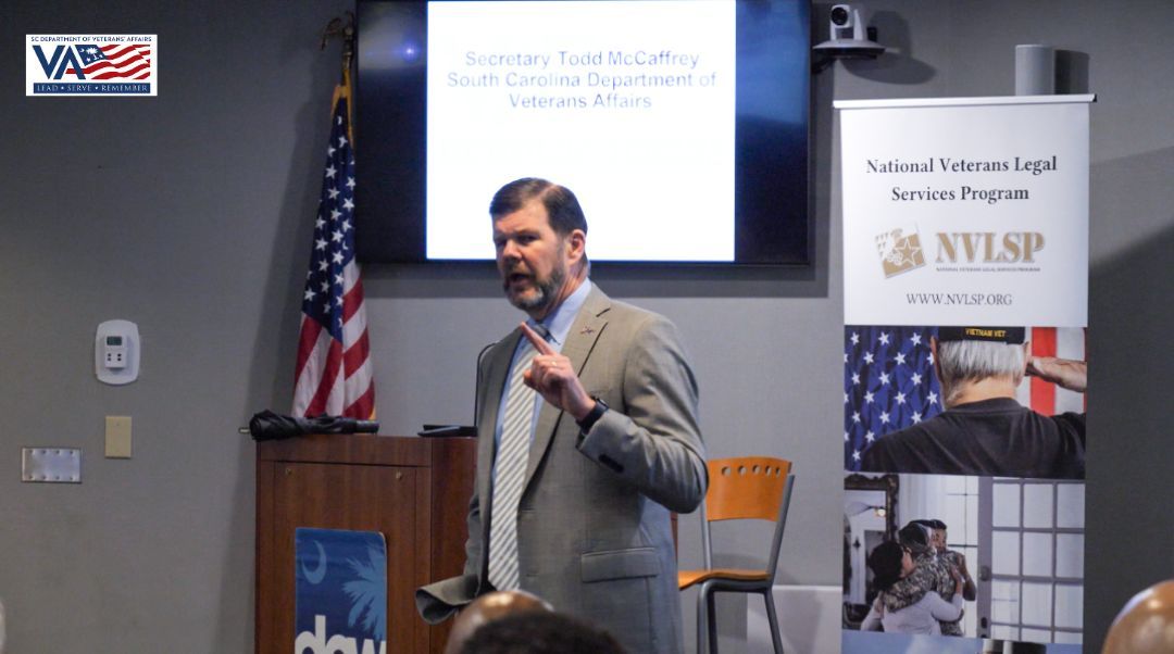 Strengthening advocacy for South Carolina’s Veterans: SCDVA partnered with NVLSP to host a four-day training with accredited claims representatives joining us from 35 South Carolina counties.

🔗Click the link to read the full article: buff.ly/nMPqvbG

#NVLSP #SCDVA #SC