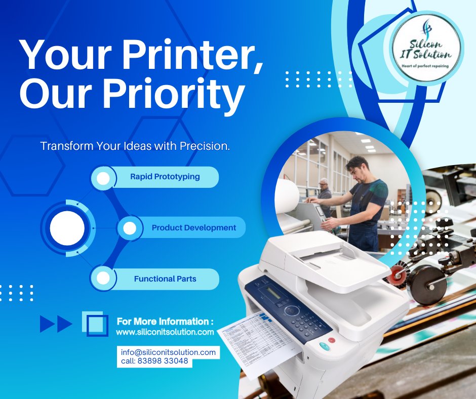 silicon_its's tweet photo. Your Printer, Our Priority
Fast repairs, expert care, and reliable service you can trust. Because your work shouldn’t stop!
#PrinterRepair #PrinterService #YourPrinterOurPriority #OnsitePrinterService #KolkataService #OfficeSupport #TechCare #ReliableService #HPRepair https://t.co/yG6It8a0N0