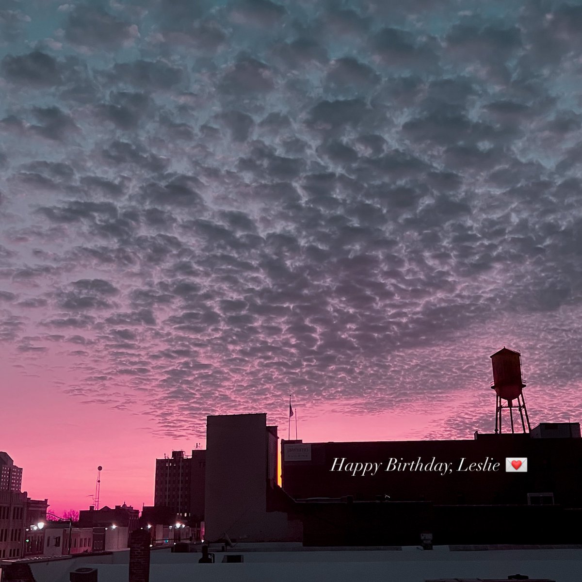 Happy Birthday, Leslie. 💌
