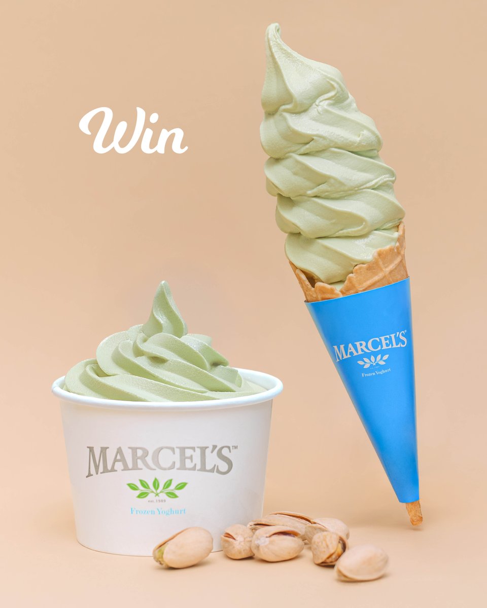 One for me, and one for you ❤️ Want to win 1 of 3 R100 Marcel's vouchers? Simply tell us who you'd love to take along with you to try our new Pistachio flavour frozen yoghurt during the month of love. 

Competition ends 28 February 2026. Ts &amp; Cs apply.