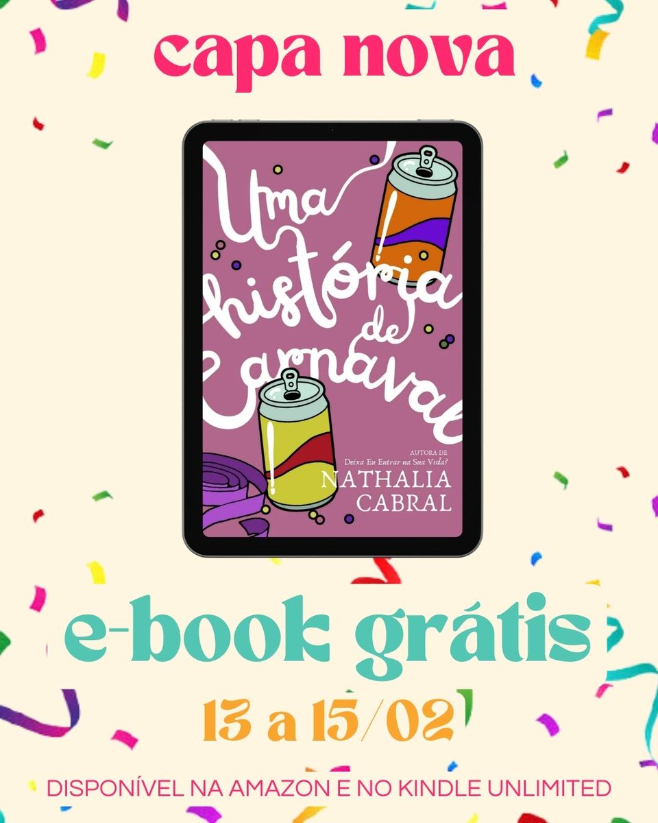 nathsouza's tweet photo. Se você frequenta o bloco Leituras no Kindle, você pode baixar esse conto grátis.

https://t.co/rzkk40Vy1O

Não esquece de deixar sua avaliação quando terminar a leitura, é muito importante ❤️

#livrogratis #carnaval #kindleunlimited https://t.co/Ewb09dPXHC