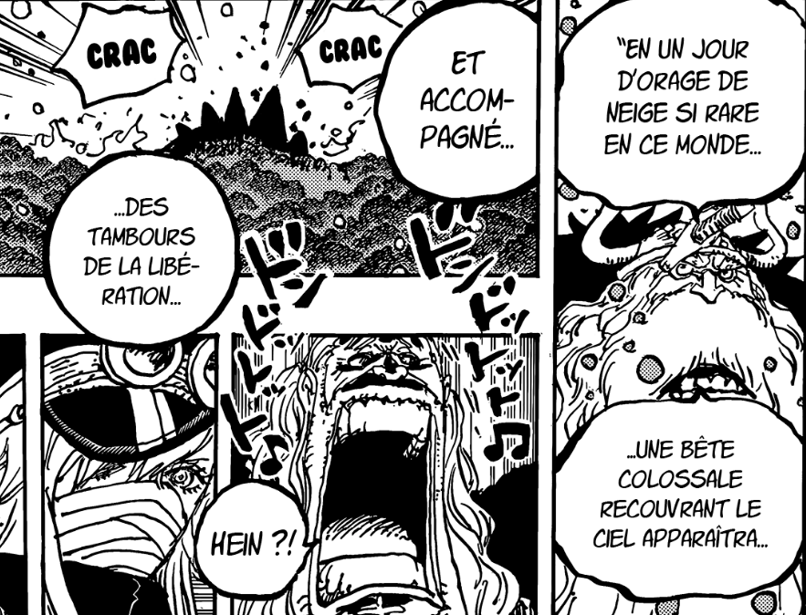 Cet événement gagne en épique grâce aux paroles de Yarle qui évoque l'arrivée d'un dragon accompagné du dieu Nika, ce qui mystifie la chose et lui donne plus d'impact.