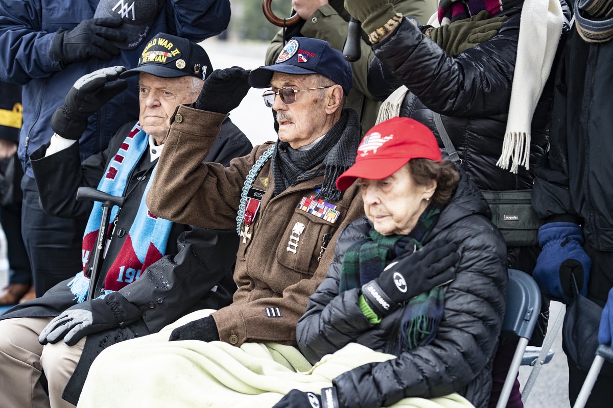 ArlingtonNatl's tweet photo. On Valentine’s Day, we reshare the story of Darrell and Dorothy Bush, whose love and commitment carried them through World War II and beyond. They were laid to rest together at Arlington National Cemetery on June 5, 2025. 

Read their story here: https://t.co/CoMtQQsEIi https://t.co/CKbxwLWQyC