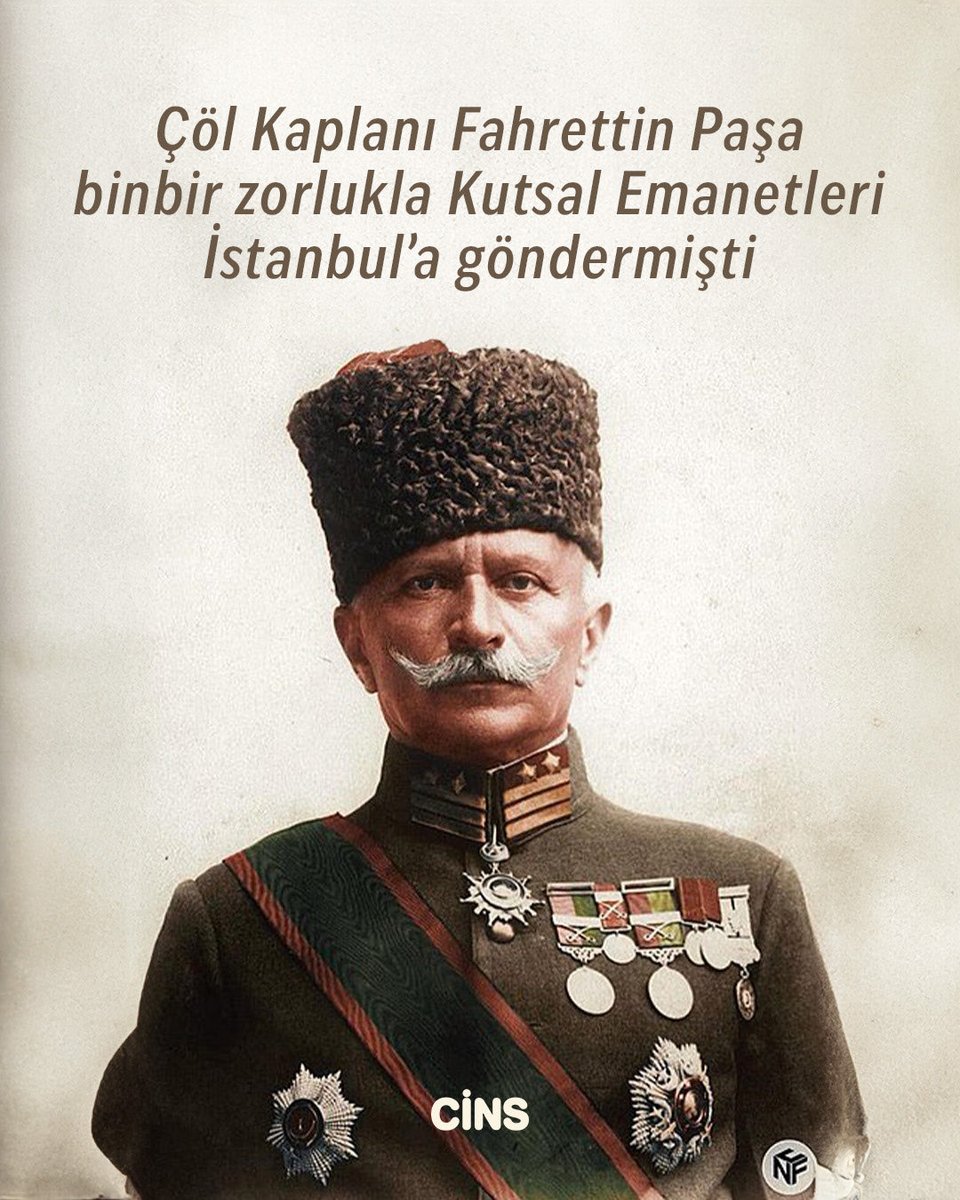 İstanbul’dan teslim çağrısı gelmesine rağmen “Hz.Muhammed’in türbesini ve kutsal emanetleri düşmana teslim edemem” diyerek 3 yıl direnen, İngilizlerin “Çöl Kaplanı” dediği Fahrettin Paşa’yı rahmetle yâd ediyor, bu topraklara ve mukaddesata gösterdiği sadakatle gururlanıyoruz…