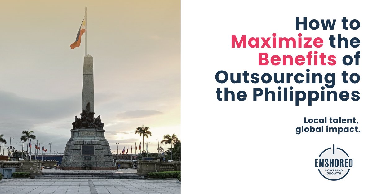 Outsourcing to the Philippines offers businesses numerous benefits, including English proficiency, a skilled workforce, and cultural compatibility. We’ll show you how Enshored offers solutions other BPO firms can’t deliver.

Discover now: na2.hubs.ly/H03zpTT0

#Enshored