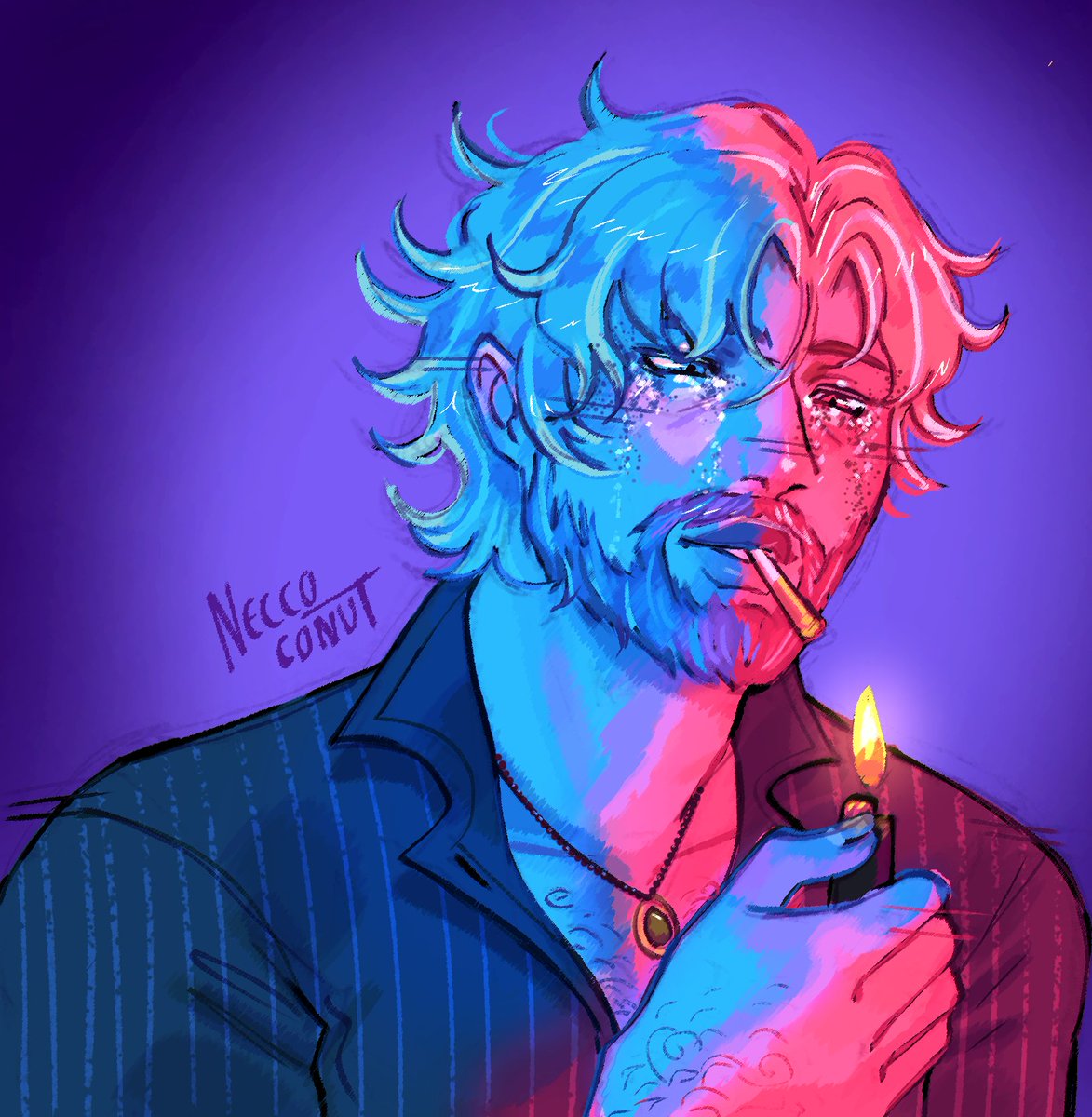 Comissão para <a href="/cowboylikesadak/">𝘴𝘢𝘥𝘢𝘬𝘢𝘯𝘦 ₊˚⊹ ᰔ</a> !!
Faz um bom tempo que não faço jogo de luz desse jeito✨
#desenho #fypシ #arte #ArtistOnTwitter   #comissão