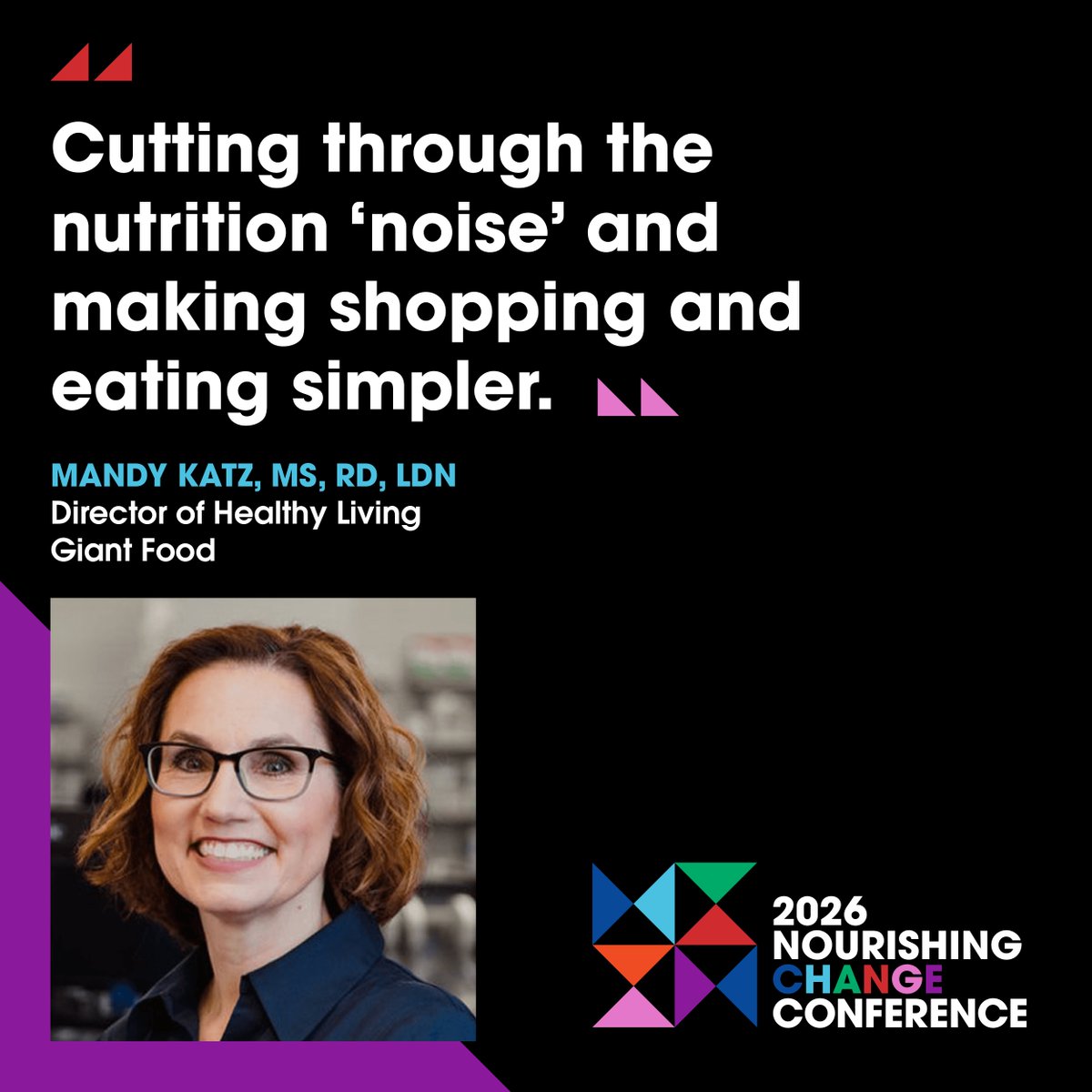 Shoppers aren’t short on information. They’re short on clarity.

Mandy Katz explains why retail dietitians can drive impact by cutting through nutrition noise and simplifying decisions.

Read more: nourishingchange.com/retail-dietiti…