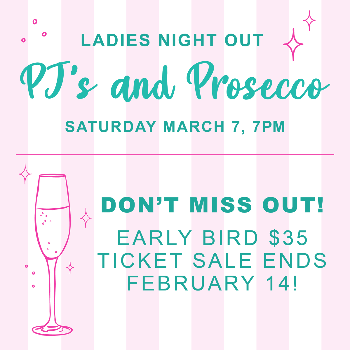 𝗟𝗮𝗱𝗶𝗲𝘀 𝗡𝗶𝗴𝗵𝘁 𝗢𝘂𝘁 𝗘𝗮𝗿𝗹𝘆 𝗕𝗶𝗿𝗱 𝗧𝗶𝗰𝗸𝗲𝘁𝘀 𝗘𝗻𝗱𝘀 𝗧𝗢𝗠𝗢𝗥𝗥𝗢𝗪! 
Get tickets today: bit.ly/4rq4AYG
Proceeds benefit SJS, so grab your girls and matching PJs from Gold + Oak: bit.ly/4r45bzp
#SJSAH #StJamesSchoolAH #SJSBulldogs