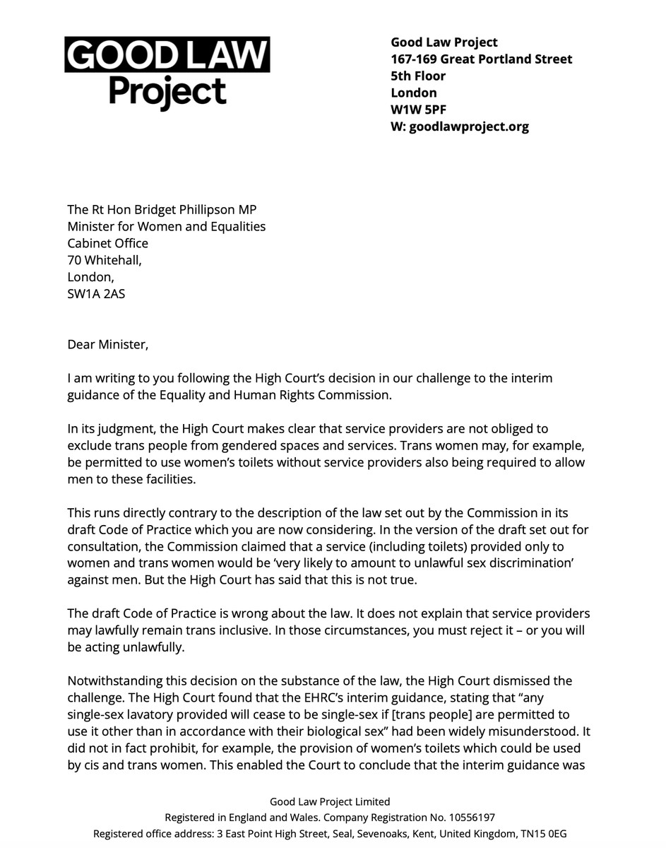 Good Law Project tweet media