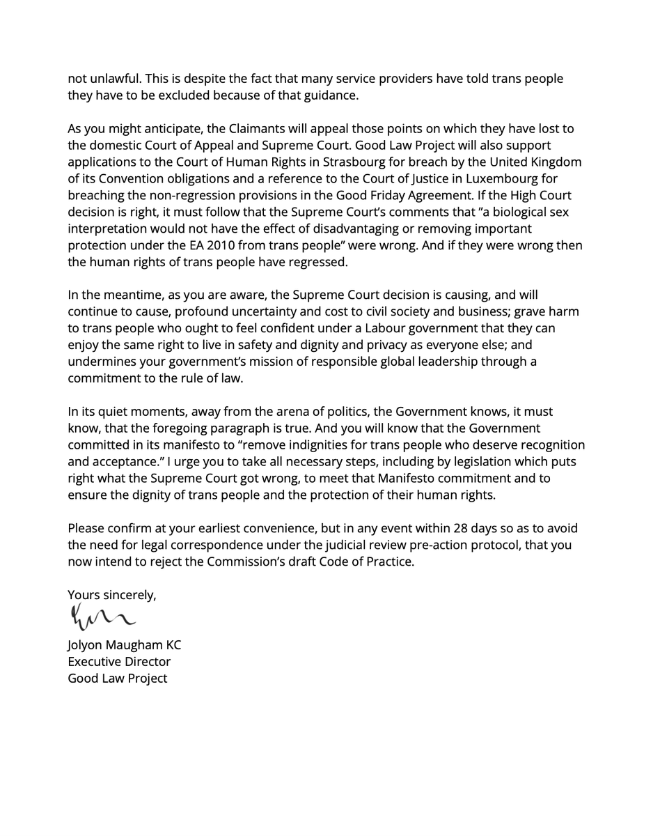 Good Law Project tweet media