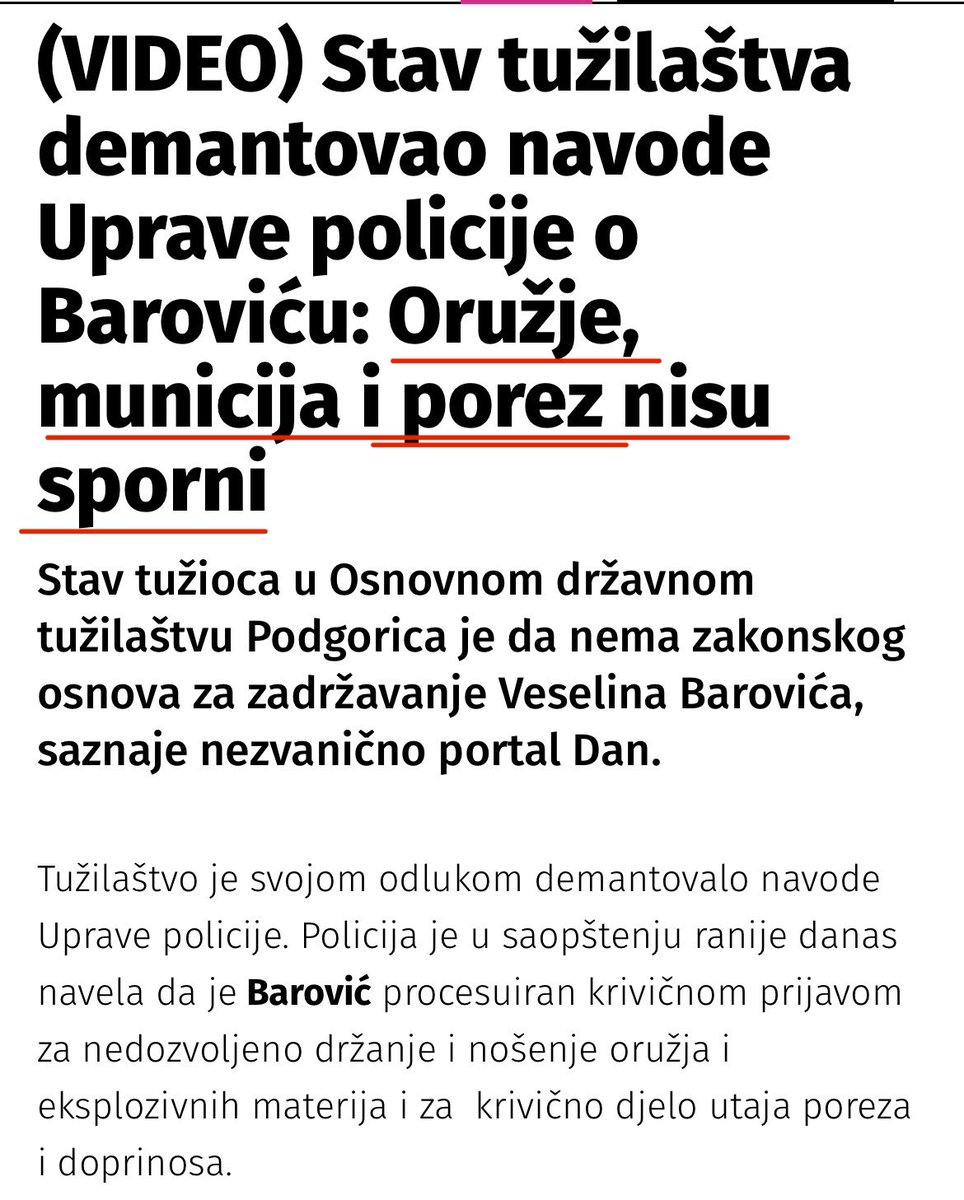 dan.co.me/vijesti/hronik…
“Prema našim nezvaničnim saznanjima kod Barovićaje bila poreska kontrola nedavno i tokom nje je utvrđeno da će se realizovati redovna uplata pomenute obaveze.”

Demokrate su to.