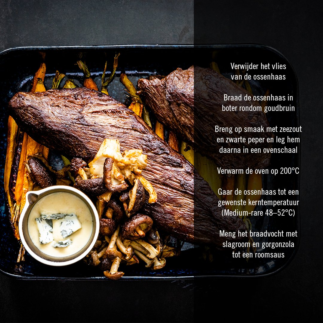 beefensteak's tweet photo. 🔥BOTERMALSE OSSENHAAS & PITTIGE GORGONZOLA🔥Topkwaliteit vlees. Maximale smaak. Recept in de beelden.