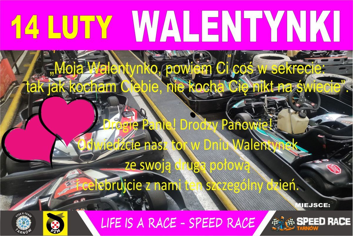 SpeedRaceTarnow's tweet photo. 14 LUTY – WALENTYNKI NA TORZE! Odkryjcie we dwoje wspaniały świat sportu kartingowego!
#gokarty #Tarnów #motorsport #gokartytarnów #przezzabawedobezpieczeństwa #speedrace #kartingtarnow #karting #gokartytarnow #sekcjakartingowa #pierwszykrokwkartingu #brd #bezpieczeństwa #walenty https://t.co/VwCFSPlNuZ
