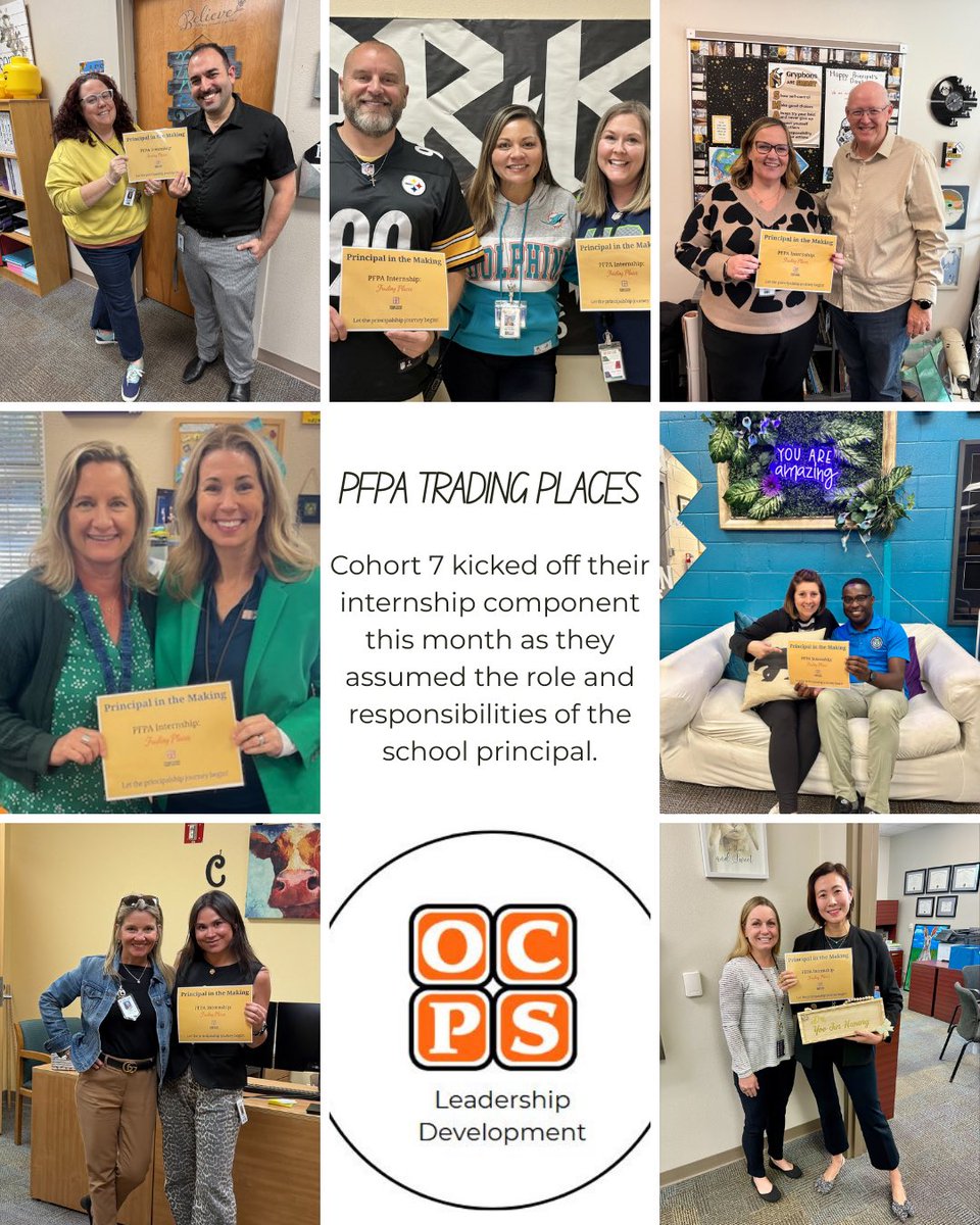 dianagreer1's tweet photo. "Before you are a leader, success is all about growing yourself. When you become a leader, success is all about growing others" -J.Welch Principal Supervisors supporting our PFPA candidates on their journey to principalship. #PrincipalintheMaking @CSO_OCPS https://t.co/G3Ee64ceMq