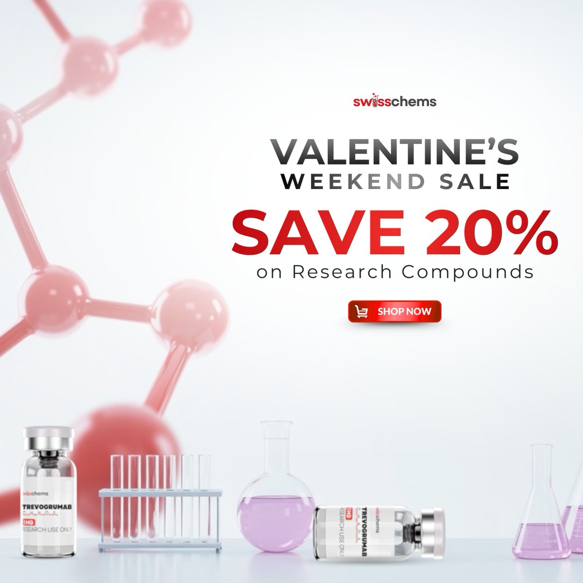Valentine’s Weekend Sale is live at SwissChems.

Save 20% on research compounds.
10% auto discount + code HEART10

Ends Feb 15 at 11:59 PM.

👉 swisschems.is