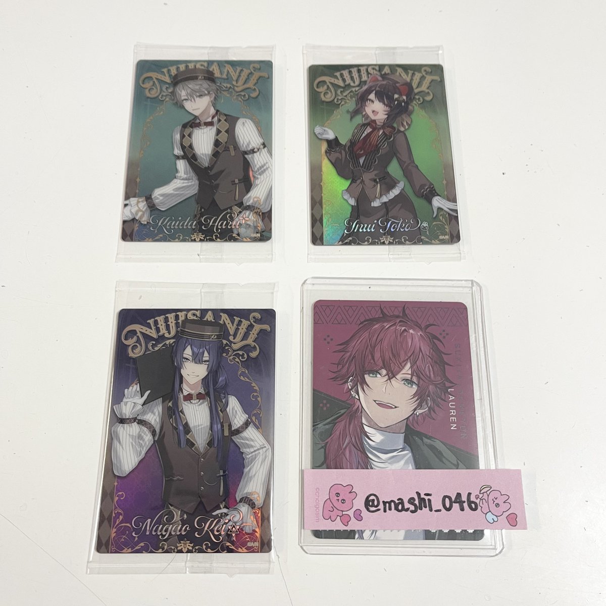 mashi_046's tweet photo. 【交換】にじさんじウエハース2 

〈譲〉画像1枚目

〈求〉画像2枚目

郵送のみの交換でお願いします。
お気軽にお声掛けください！ https://t.co/jrcIVXU0CU