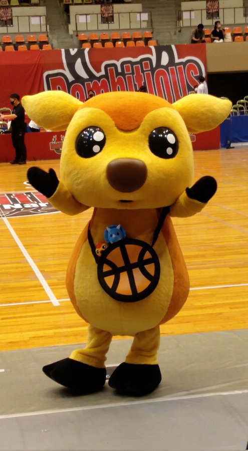 トライプ くんも2021年以来会ってないなぁ🦖💙 #トライフープ岡山