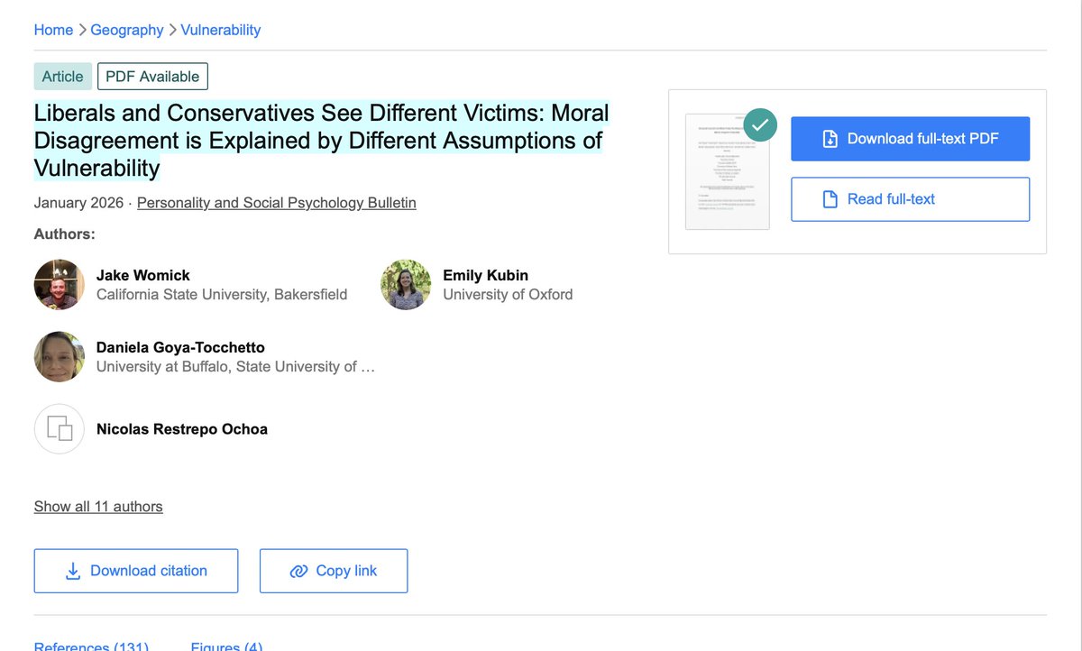 Este artículo del equipo de Kurt Gray  explica que, en el fondo, todas las personas queremos proteger a quienes sufren o están en riesgo de sufrir daño, a las víctimas. Lo que pasa es que liberales y conservadores no coinciden en quiénes son esas personas (o cosas) más