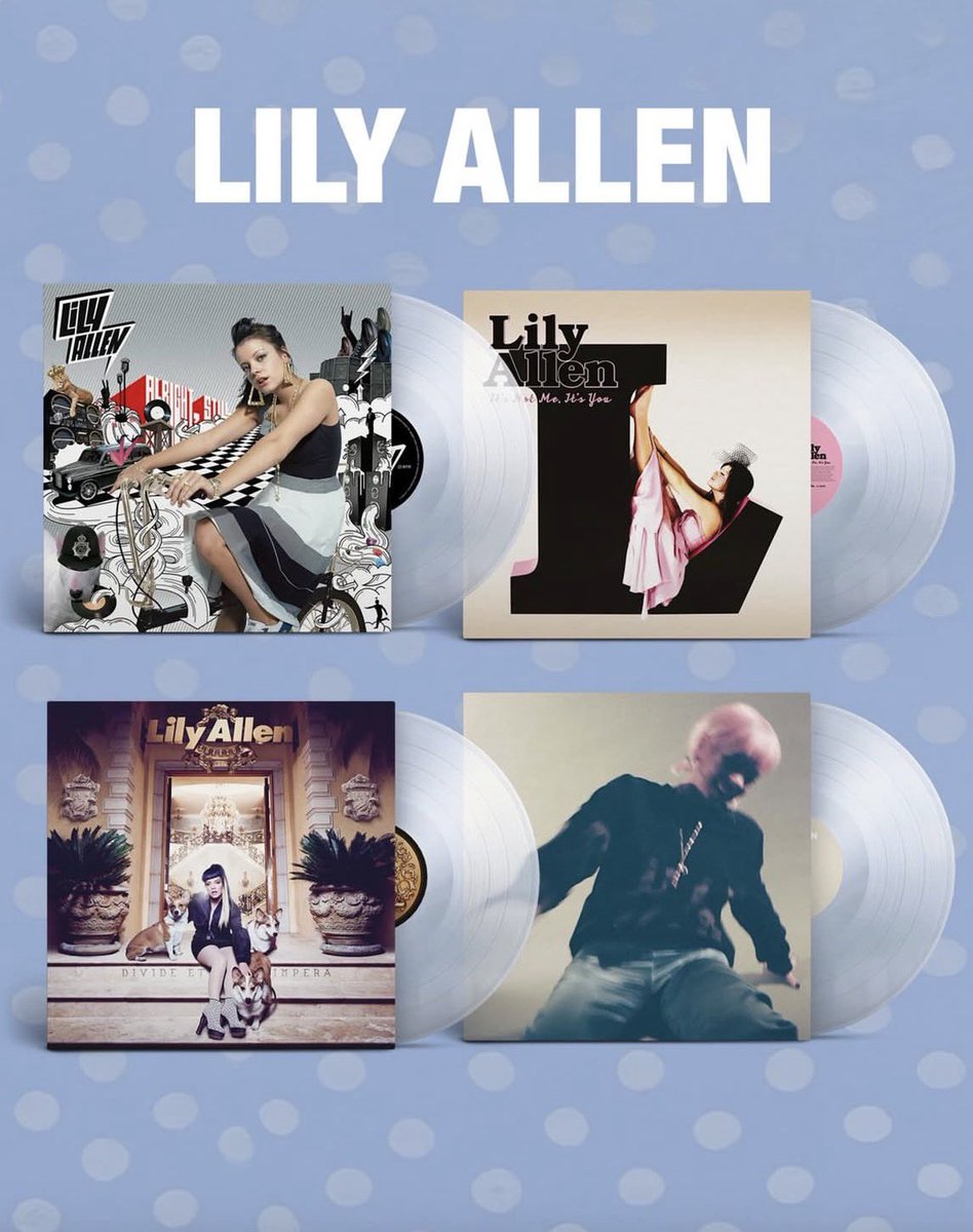 Lily Allen has now released her entire discography on vinyl.
Pre-order now:
store-us.lilyallenmusic.com/?shop_consente…