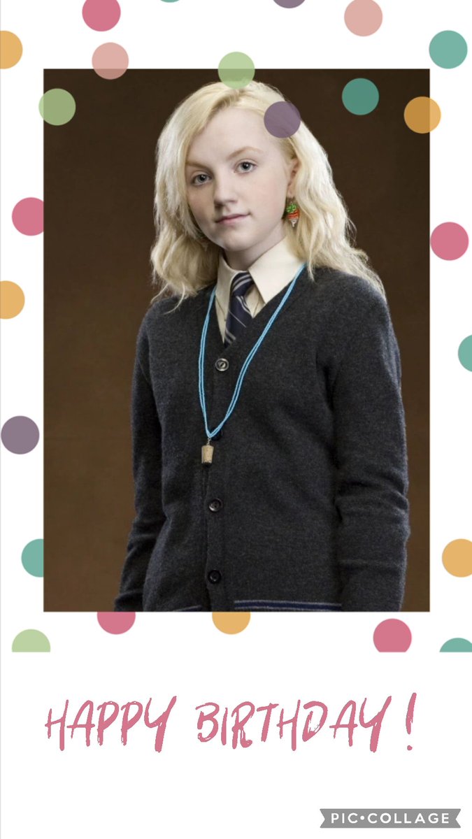 Hoy tenemos un cumpleaños mágico, y es que está cumpliendo años nuestra alumna de Ravenclaw favorita, Luna Lovegood. Concretamente cumple 45 años.

¡ Felicidades Luna Lovegood ! 

#lunalovegood #happybirthdaylunalovegood