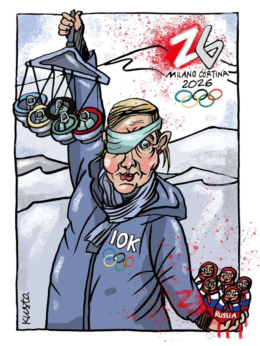 FacciniMyriam's tweet photo. IOC hypocrisy.
🖍: kusto_cartoon https://t.co/htKZ6VF4cd