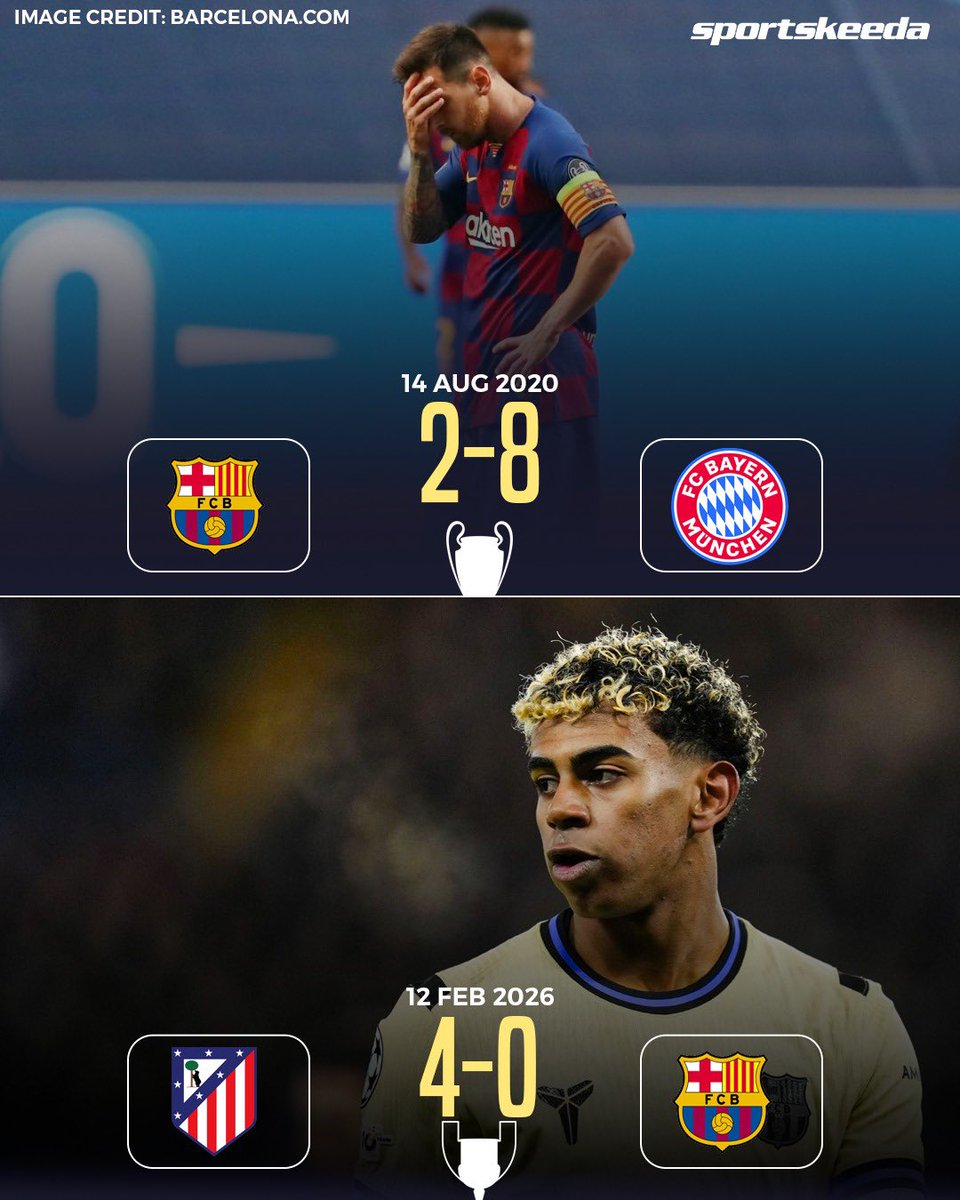 Nightmare territory for Barcelona 😰 🔴🔵Only twice since 2004/05