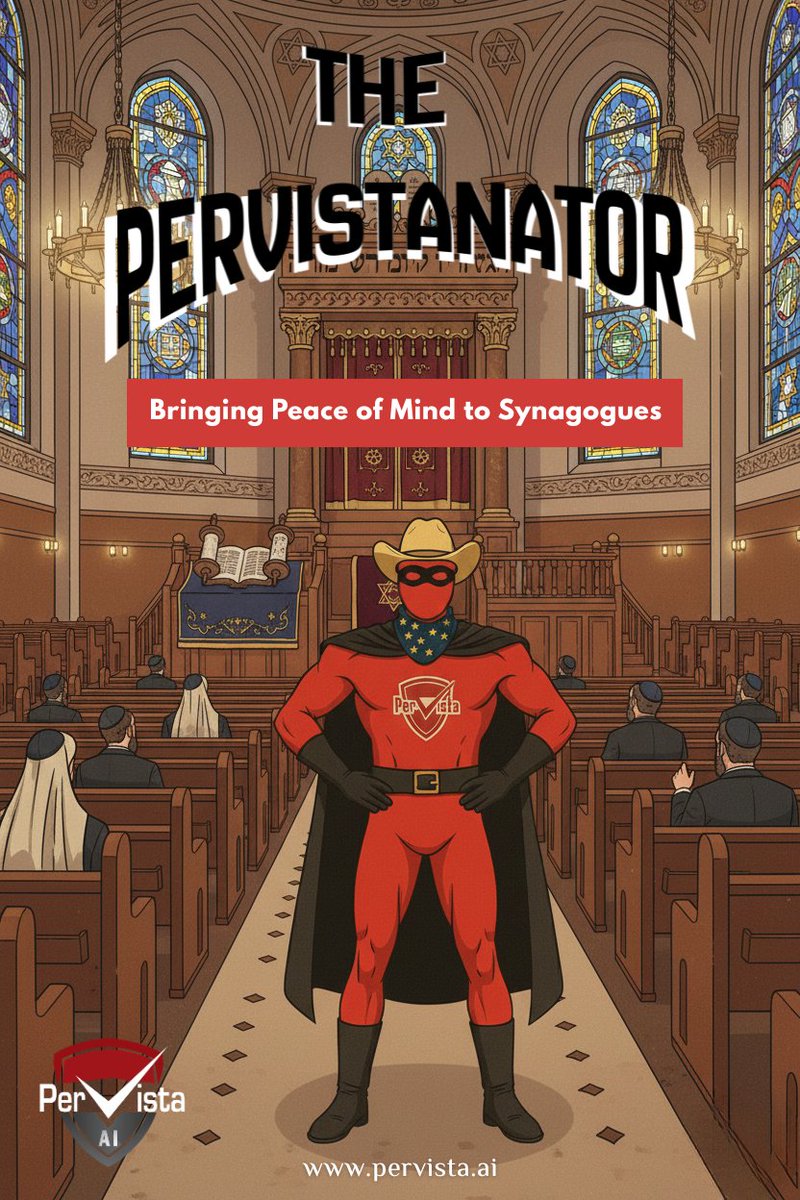 PerVistaOps's tweet photo. The PerVistanator helps safeguard synagogues with discreet, AI-driven monitoring designed specifically for places of worship. Reliable, discreet, and always alert so communities can gather with confidence.

#PerVistaAI #SafeSynagogues #PeaceOfMind #WorshipSafety https://t.co/fh4IBGxabU