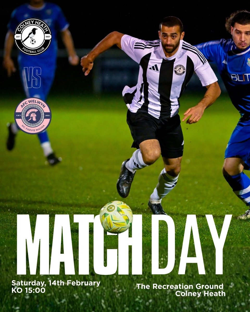 Our 1st play at home today against AFC Welwyn! Come on down to The Recreation Ground to show your support to the team - Entry £8 
#UTH 🖤🤍