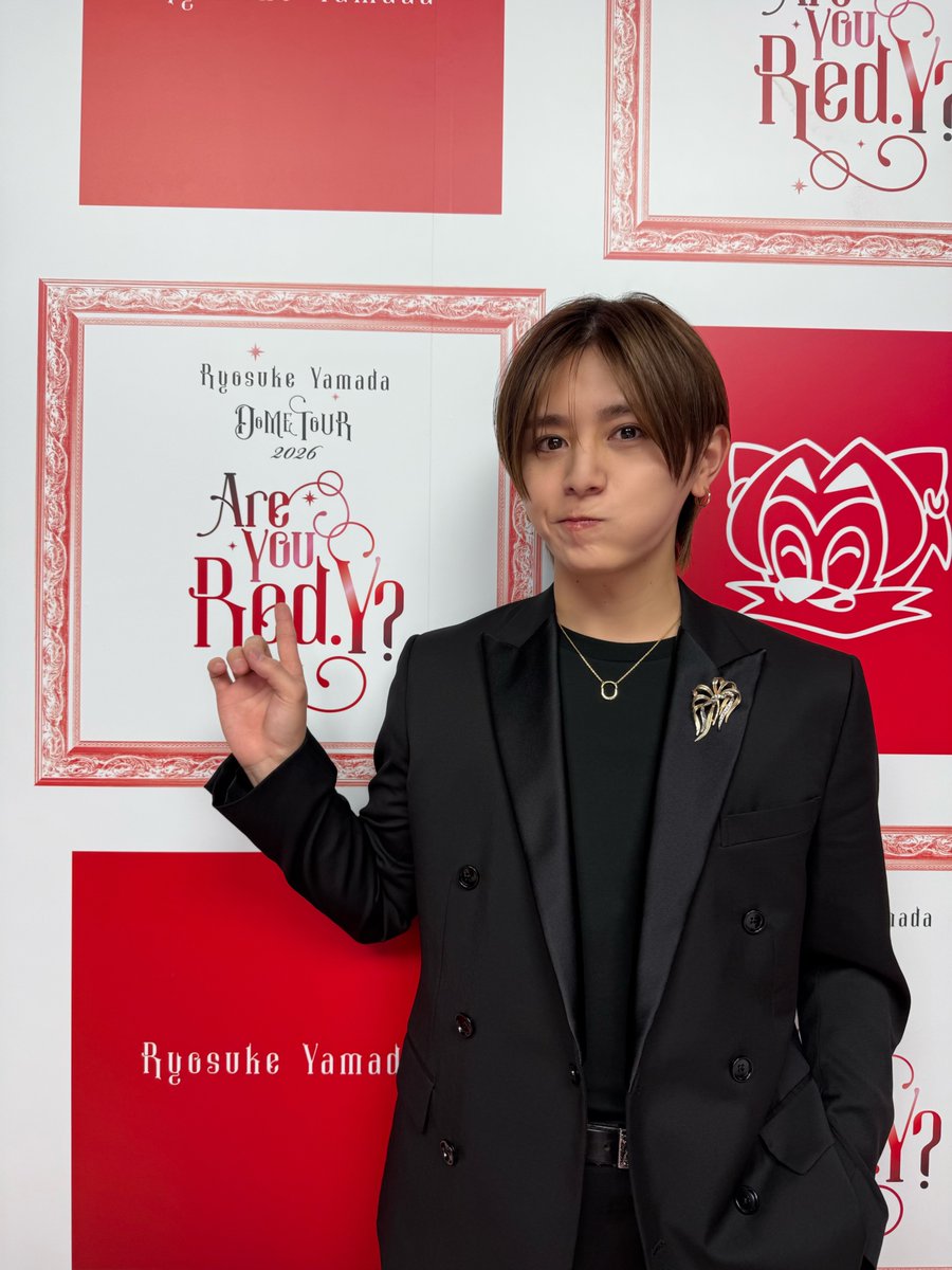 ◇━━━━━━━◇
Ryosuke Yamada
DOME TOUR 2026
Are You Red.Y？
◇━━━━━━━◇

#RyosukeYamada ソロとして、
初ドームツアーが決定🪄

“Red.Y” と Ryosuke Yamadaで、
魔法のような空間を創りましょう！

🧙6/27＆6/28＠京セラドーム
🧙7/25＆7/26＠東京ドーム

#AreYouRedY
#RyosukeYamada