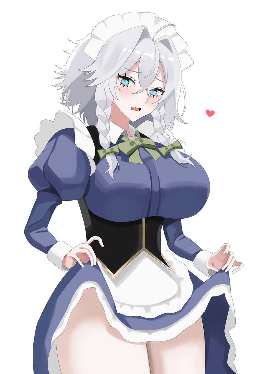 咲夜さんのたくし上げ
#東方Project #十六夜咲夜 