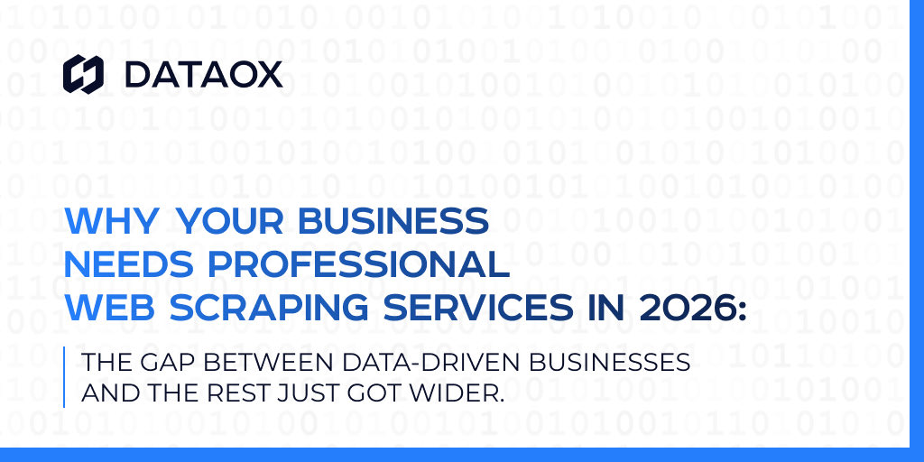 Data_Ox's tweet photo. In 2026, the gap between businesses that collect external data systematically and those that don't is huge. Why professional web scraping has become core infrastructure?

#DataServices #B2B #DataAnalytics #ScrapeData #BusinessGrowth https://t.co/bPQGbNI4Ia