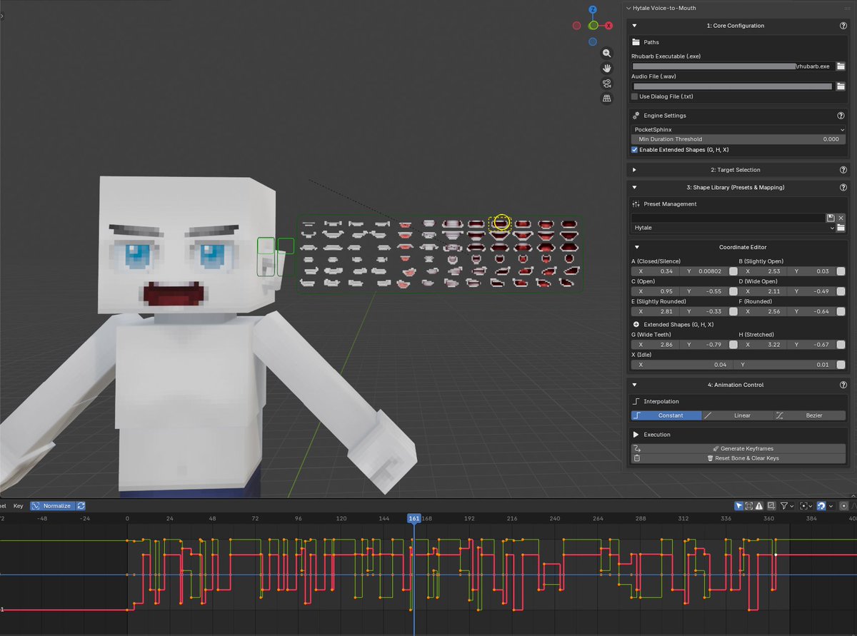 RaoufArts's tweet photo. Hytale UI Rig (IK and FK controls)
Hytale audio lip sync (.wav + (.txt)optional)
Hytale .blockyanim export (Face and Body)
why blender?
Advanced IK/FK controls, Working Bezier Curves, Animation Retargeting...
@Simon_Hypixel @Hytale 
#Hytale #HytaleModding https://t.co/mixqygyY7c
