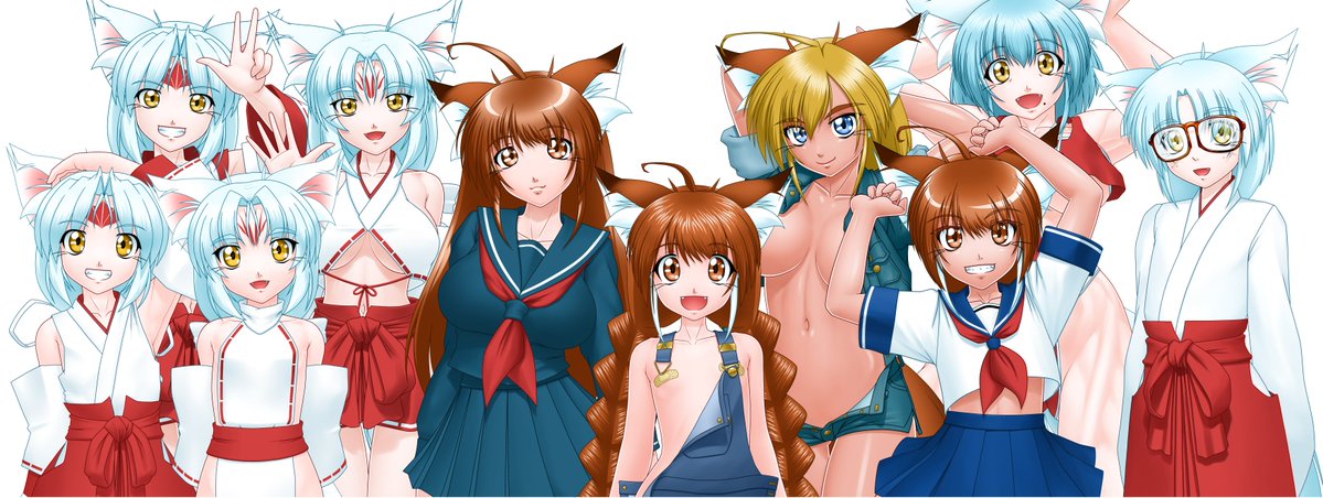 #自分で生み出した一次創作オリジナルキャラを流そう 
狐娘系が多め 