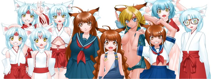 #自分で生み出した一次創作オリジナルキャラを流そう 狐娘系が多め