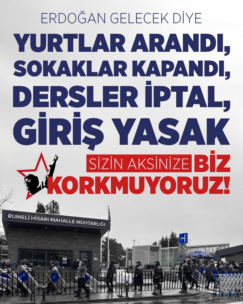 Sizin aksinize biz korkmuyoruz!

Meşruiyet; Beyaz Saray koridorlarından, polis kalkanlarından, yurt odalarındaki dolaplarımızdan çıkmaz!

#BoğaziçiAblukada